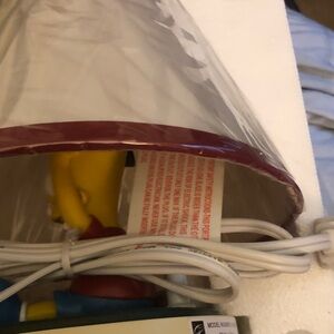 Yellow Novelty Lamp with Red Trim - Home Party Supplies
